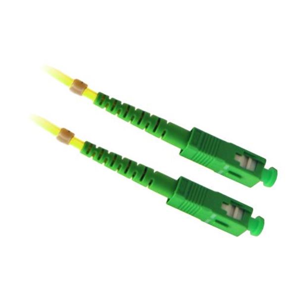 DYNAMIX 5M 9u SCAPC/SCAPC Simplex Single Mode G657A1 Bend Insensitive Fibre Lead. Yellow LSZH Jacket