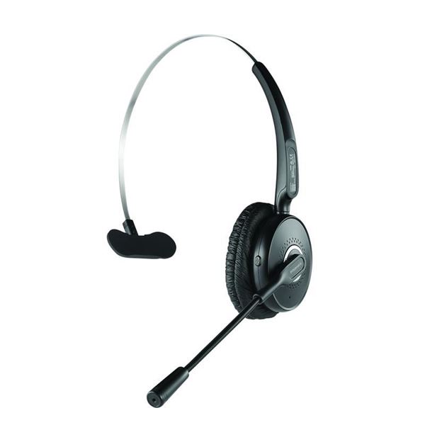 PROMATE Over ear Mono Bluetooth Headset with HD Voice Clarity. Noise-Cancelling Microphone, All day Ergonomic Comfort Fit, Built-in Controls, All day battery, up to 14 Hours with 220mAh. Colour Black.