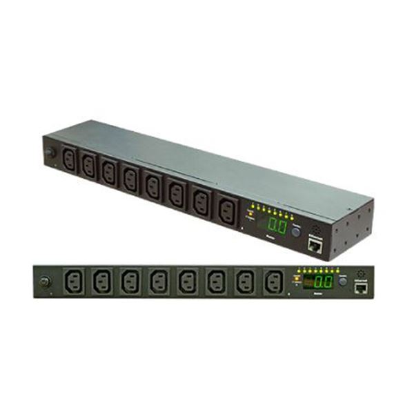 DYNAMIX 8 Port 16A Switched PDU Remote Individual Outlet Control & Overall PDUPower Monitoring. Output 8x 10A IEC C13, Input 1x 16A IEC C20 Socket, 3m 9 to C20 power cord included.