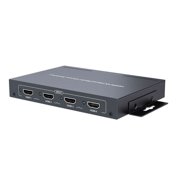LENKENG 4-In-1-out HDMI Multiviewer Switch. Displays Video from 4x HDMI Sources Simultaneously on a Single Monitor. Supports up to 1080p@60Hz.