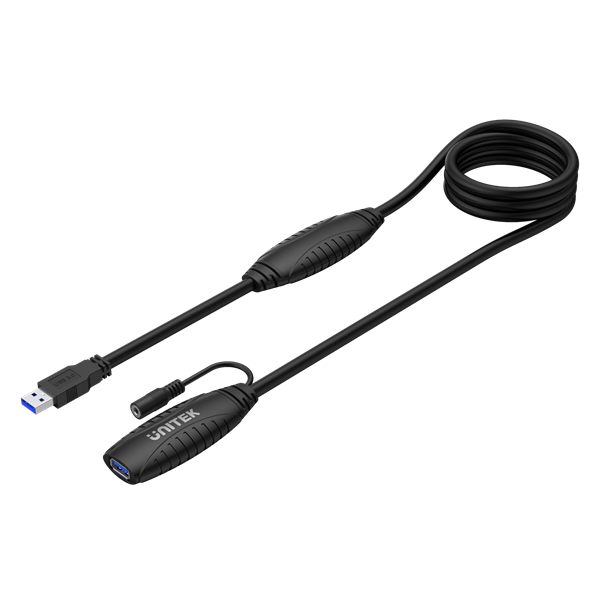 UNITEK 15M USB3.0 Type-A Male to Type-A Female. Built-in USB3.0 Extension Chipset. Plug and Play Data Transfer Speed up to 5Gbps Backward compatible with USB2.0/1.1 *Power Adaptor not Included