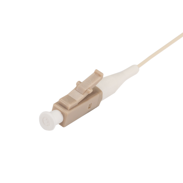 DYNAMIX 2M LC Pigtail OM4 12x Pack Colour Coded, 900um Multimode Fibre, Tight Buffer LSZH Jacket
