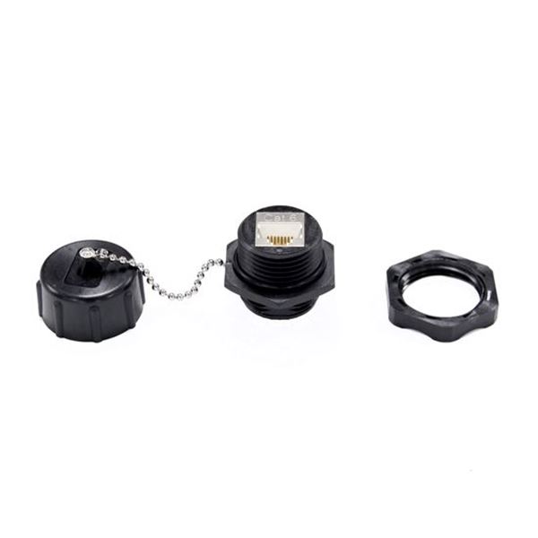 DYNAMIX IP67 Rated Cat6 Shielded Keystone Jack with Dust Cap.