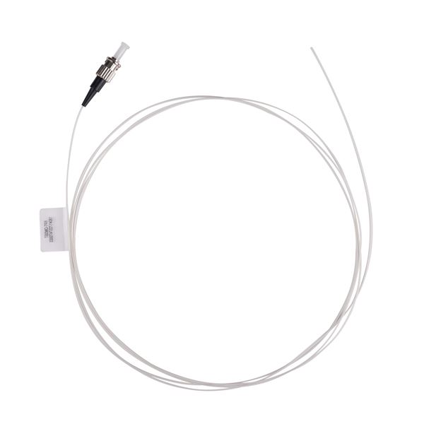 DYNAMIX 2M ST Pigtail OM3 1x Piece White, 900um Multimode Fibre, Tight Buffer LSZH Jacket