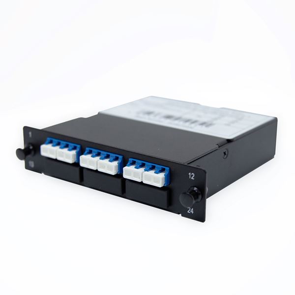 DYNAMIX MPO SM 3 Port LC Quad Single-mode 12 Fibre Cassette. Dual Polarity A/C. Made with ELITE Low Loss Connectors.