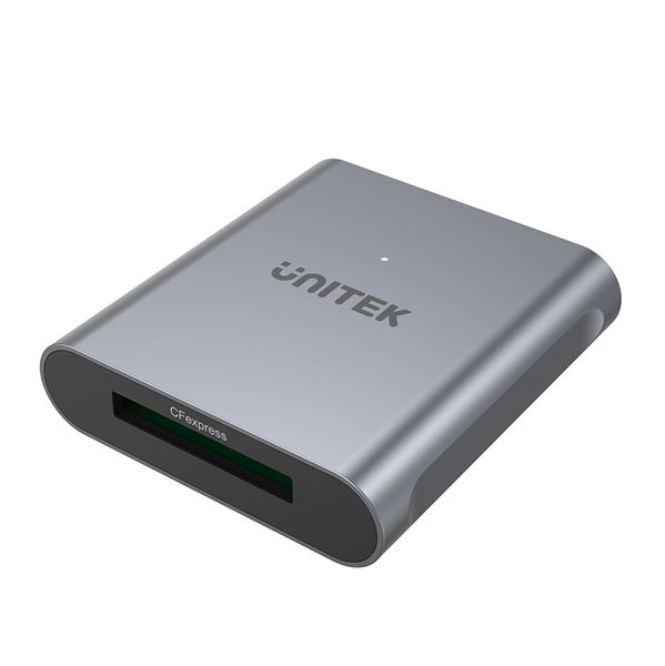 UNITEK USB-C CFexpress 2.0 Card Reader. Up to 10Gbps Data Transfer, LED Indicator, Bus-Powered, Aluminium Housing, Plug & Play. Includes USB-C to C & USB-C to A Data Cable.  Space Grey Colour