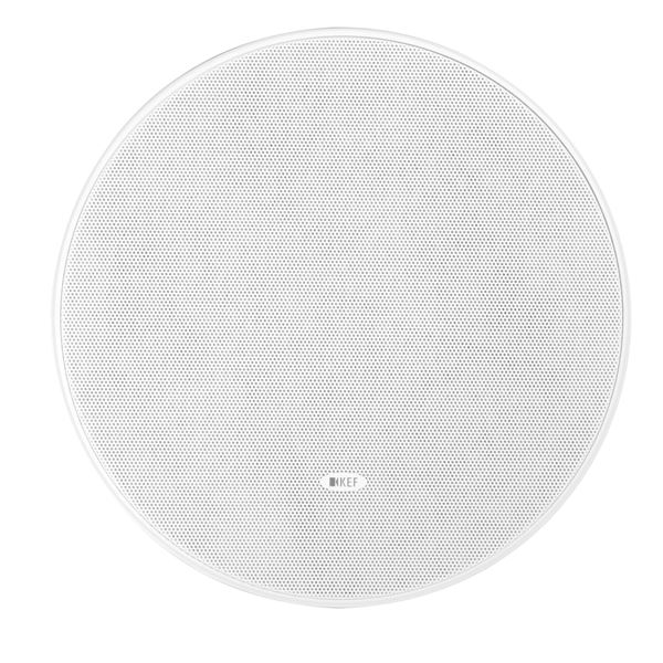 KEF Ultra Thin Bezel 8'' Round In-Ceiling Subwoofer. Ultra thin 59mm mounting depth. Can be used as a mono or stereo subwoofer. Paintable Grille. Cut out 240mm. Sold as each.