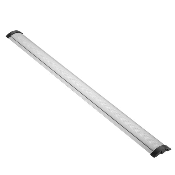 BRATECK  2-Channel 1104x92mm Slim Aluminium Floor Cable Cover. Flexible Lid Design with Rugged End Caps.