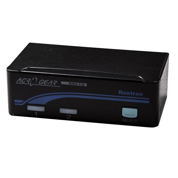 REXTRON 1-2 USB Automatic KVM Switch. Share 1x Keyboard/Video/ Mouse with 2x CPU''s via the VGA USB & USB ports. Includes 2x 1.8m leads