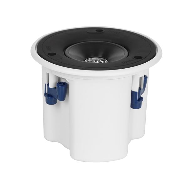 KEF CI100.2QR 3'' Flush Mounting Round In-Wall & Ceiling Speaker. Uni-Q array: 1x 75'' LF driver, 1x 16mm HF driver. Removable rear can. Magnetic grille. Marine grade construction IP64 Sold individually