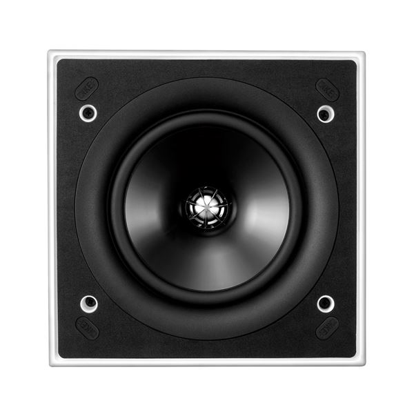 KEF Ultra Thin Bezel 6.5'' Square In-Wall/Ceiling Speaker 160mm Uni-Q Driver with 16mm tangerine waveguide tweeter Paintable thin Bezel & Grille.