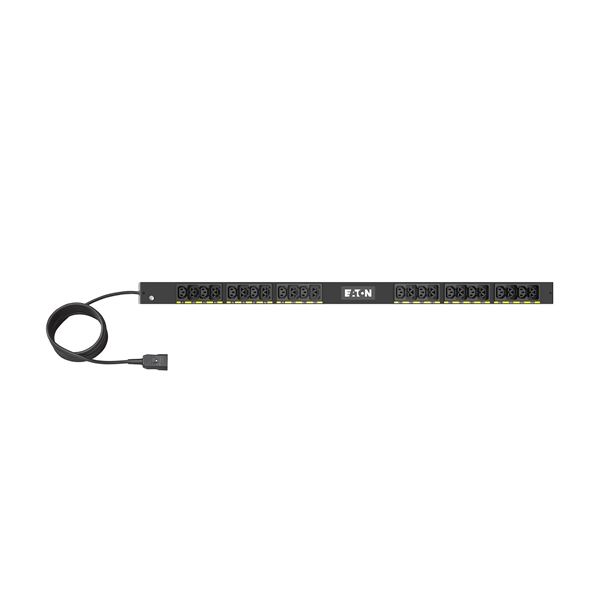 EATON Basic G4 Rack PDU 0U, 22.5U, C20 Input, 3m Cord, 1ph, 3.7kW, 16A, 200-240V, 24 Outlets (12)C13, (12)C39. Includes Rack Mounting Accessories. Up to 14 Days Lead Time.