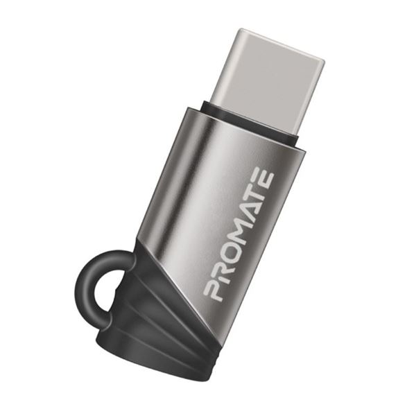 PROMATE Ultra-fast Lightning to USB-C Adaptor. Supports Data & Charge with 480Mbps Data Transfer Speed. Plug & Play Corrision Resistant Connector. Supports Ultra-Fast Charging.