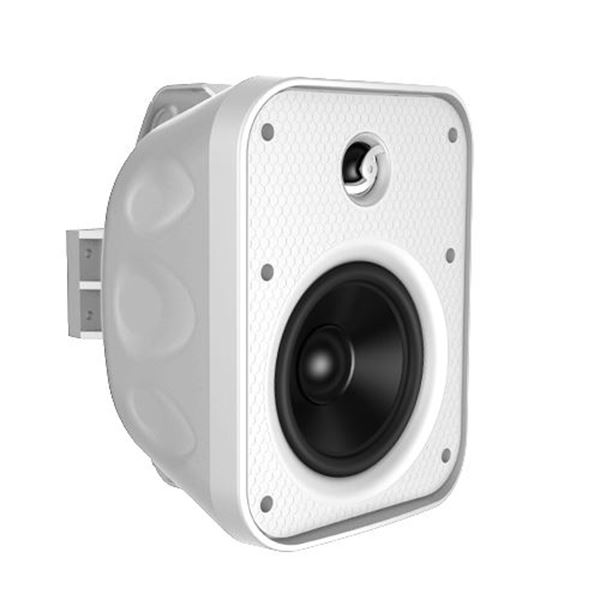 LUMI AUDIO 5.25'' 2-Way Wall Mount Speaker Indoor/Outdoor. RMS 50W. Frequency Response: 90Hz~20KHz. Impedance: 8ohm. IP65. Overall Dimensions: 190 x 158 x 250mm. Sold Individually. WHITE Colour.