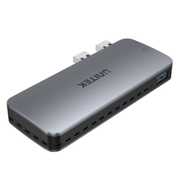 UNITEK PS5 External Storage. Dual USB-A 10G to M.2 PCIe/NVMe Enclosure. Grey   UNITEK BACK-UP PROMOTION