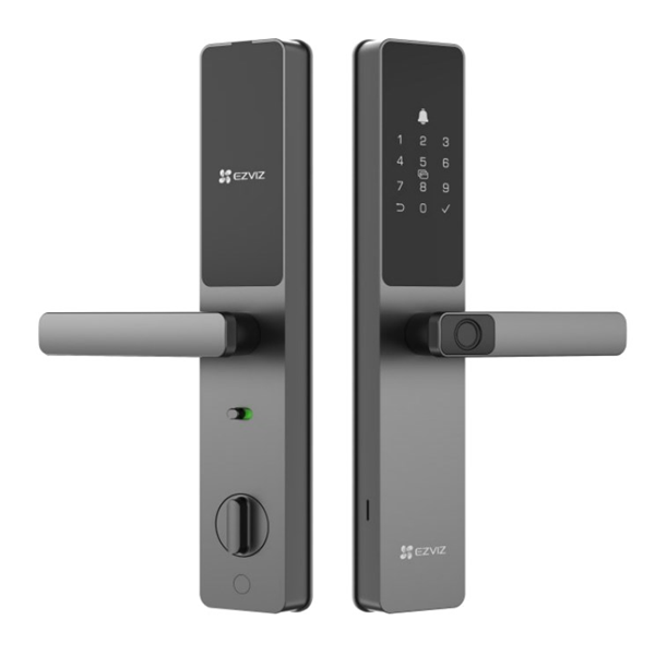 EZVIZ Smart Fingerprint Door Lock with Real-Time Mobile Alerts. Multiple Unlocking Methods, IP65, Bluetooth, App Remote Control, Temporary Access Codes, Anti-Tamper APRIL PROMO - Up to 20% OFF