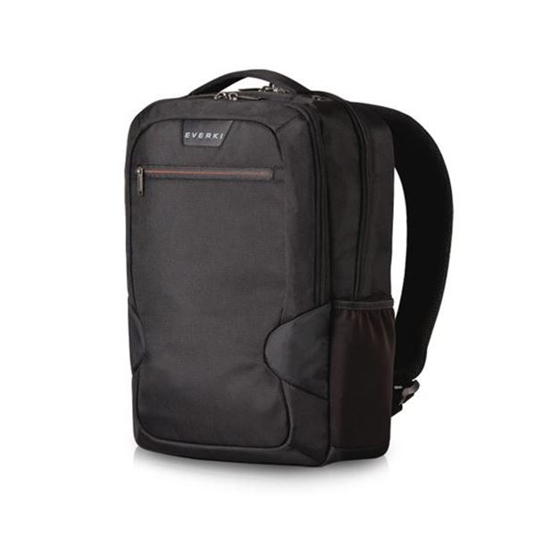 EVERKI Studio ECO Expandable Slim Laptop Backpack up to 15". Made with Sustainable Materials! Integrated Laptop Corner Guard System. Trolley Handle Made from Recycled PET Bottles