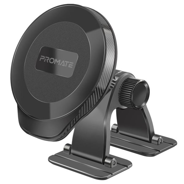 PROMATE MagGrip 360 Cradleless Magnetic Smartphone Holder. Versatile Mount Design for Any type of Dashboard Surface, Metal Rings Included,