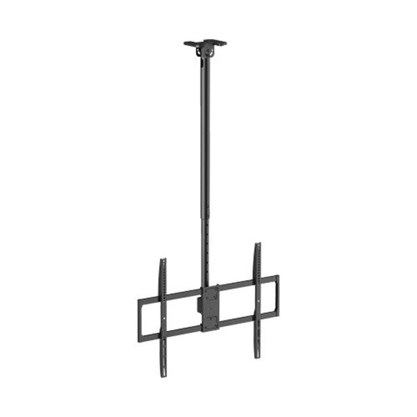 BRATECK 50"-100"'' Ceiling Mount Heavy-Duty Bracket for Large TVs Max Laod: 80Kgs, VESA support up to 800x600, 1090-1690mm (42.9"-66.5") Hidden Cable Management, Black.