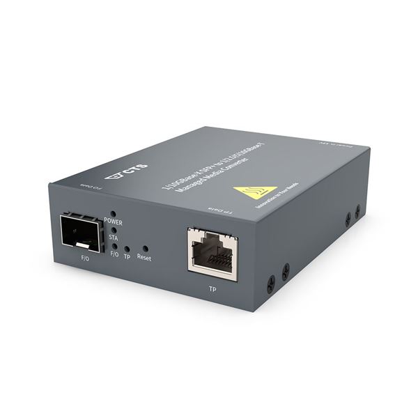 CTS SFP+ 10G Managed Standalone Media Converter. 1G/10G Fiber to Multi Gigabit (100M/1G/2.5G/5G/10G) Ethernet. 0C~50C. DIP Switch Plug-and-Play.