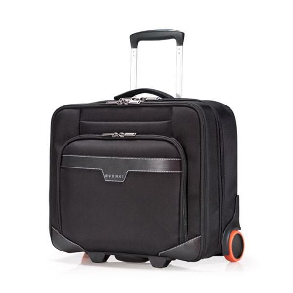 EVERKI Journey 16" Laptop Trolley Magnetic quick access pocket Trolley handle pass through strap
