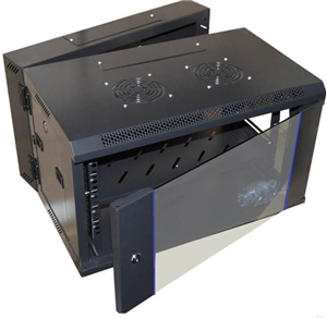 DIGITUS 6U SWING WALL CABINET 368X600X550MM H*W*D</br>Lockable front door & side panels</br>Dual Fan Kit </br>Fixed Shelf x 1</br>Front single Glass  </br>Pre-Built</br>Cage Nuts</br>Swings out from right hand side