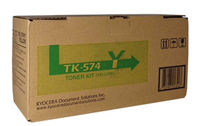 TK574Y, Compatible With: FS-C5400DN</br>Yield ~12,000 Pages (at 5% Coverage)