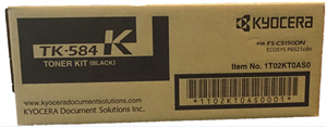 TK584K, Compatible with: FS-C5150, FS-P6021CDN</br>Yield ~3,500 Pages (at 5% Coverage)