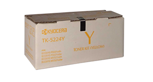 TK5224Y, Compatible with: M5521, P5021</br>Yield ~1,200 Pages (at 5% Coverage)