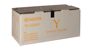 TK5244Y, Kyocera TK-5244Y Yellow Toner</br>Compatible with: M5526, P5026,</br>Yield ~3,000 Pages (at 5% Coverage)