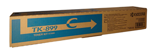 TK899C, Compatible: FS-C8020MFP, FS-C8025MFP, FS-C8520MFP, FS-C8525MFP</br>Yield ~6,000 Pages (at 5% Coverage)</br>