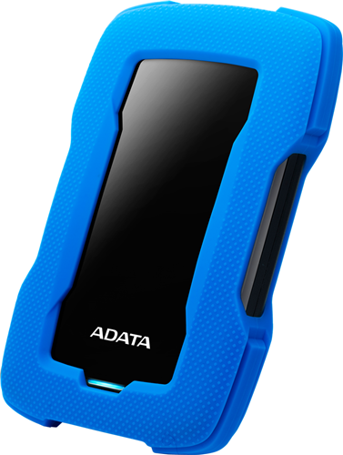 USB3.1 USB Type A, 2TB, 2.5" External Hard Drive, Robust, shock-absorbing silicone casing, Adata Shock Sensors, HDDtoGO software with AES 256-bit encryption, 16.2mm high, Blue</br>SMR technology - not suitable for backups or other heavy write workloads.