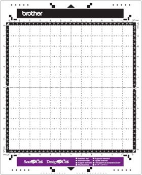 Standard mat 12" x 12", 305mm x 305mm with improved tackiness. </br>Suitable for use with a wide range of material including medium-thick scrapbook paper, cardstock, poster board, thin cotton fabric, flannel, felt, denim, plastic sheet, vinyl, magnet, stickers and seals.
