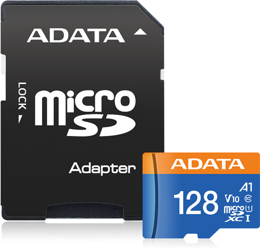 128GB microSD, R/W performance up to 100MB / 25MB per sec, UHS Speed: Class 1, Speed Class: Class 10, Video Speed Class: V10, Includes Micro SD to SD card adapter, A1 standard for quicker and smoother execution of Android APPs