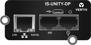 Can be used in the GXT4/NXC series/ITA2/EDGE/GXE3</br> IS-UNITY-DP Card, SNMP, BACNET, MODBUS, LIFE </br></br>
