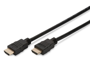 HDMI High Speed connection cable, type A M/M, 3.0m, Ultra HD 60p, gold, bl