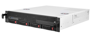 SST-RM21-304, 2U rackmount server chassis 4x 3.5/2.5" hotswap, 1x3.5/2.5" internal 1xslim ODD, support MATX MITX, 3 x 80mm fans</br>430mm (W) x 88.5mm (H) x 480mm (D) 18.3 Liters</br></br>Needs HWZ971 for motherboard SATA to backplane, or XR1237HD if using Adaptec 8805 RAID 5 Comntroller card (XR1246)</br></br>