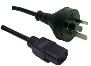 10A/250V 3 pin Power Cord to IEC Female , Connects the wall socket to the computer/device,  Jug Cord, OEM, 1M
