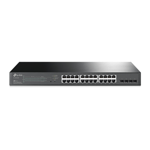24-Port Gigabit PoE+ Smart Switch, 24 Gigabit RJ45 ports plus 4x SFP ports, 802.3at/af, 250W PoE+ power supply, Tag-based VLAN, STP/RSTP/MSTP, IGMP V1/V2/V3 Snooping, 802.1P Qos, Rate Limiting, Port Trunking, Port Mirroring, SNMP, RMON, Rackmount Kit inc. Omada SDN for cloud management</br>