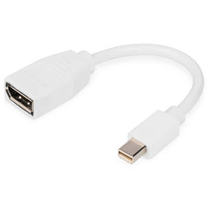 EDNET DISPLAYPORT ADAPTER MINI DP(M) - DP(F) .15M.</br>