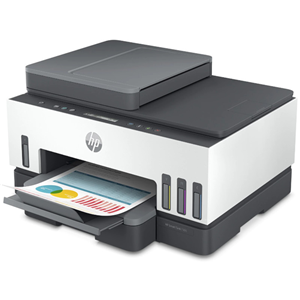 Print/Scan/Copy (with ADF), USB/WiFi/Ethernet, up to 15ppm Mono/9ppm Colour, 35 sheet ADF, 2.2" mono touchscreen.</br>HP 31 C/M/Y Colour Ink Bottles [HPJ0501,2,3, ~8,000 Pages], HP 32XL Black In Bottle (HPJ0505, ~6,000 pages].