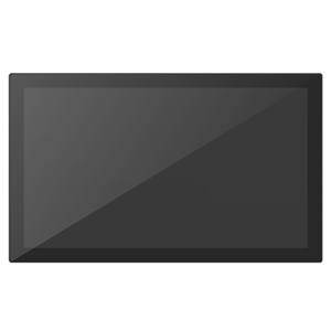 15.6" Full HD, Inputs incl. VGA, HDMI, DVI-D, DisplayPort. 2W Speaker. Panel Mount + VESA mounting options. Impact resistent glass surface