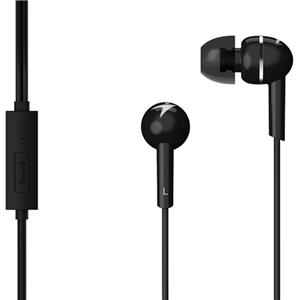 Delivers rich bass and clear sound</br>Multiple size ear tips</br>In line control