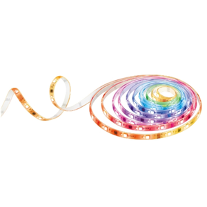 5m Cuttable LED Light Strip, 16 million colour RGB control with 16 addressable colour zones, Extra white lights for general lighting, Music Sync, Apple HomekKit supported