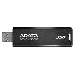500GB USB3.2 Gen 2, Retractable, up to 550/500MB/s, Capless slide-out design, Cutout for key rings</br>