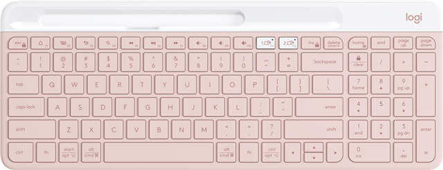 Own your space with the K580 Slim Multi-Device &ndash; an ultra-thin</br>and design- forward keyboard perfect for simultaneously typing your ideas on your laptop and a text on your smartphone. Work across computers, tablets, and smartphones from one keyboard for one seamless workflow. The quiet low- profile keys offer fluid, laptop- like typing, while an auto- sleep feature preserves battery life.