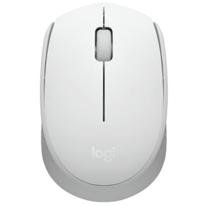 Wireless Off White Optical Mouse, Nano Wireless Receiver, 3 Buttons, 1x AA Battery (Included), Up to 12 month battery life