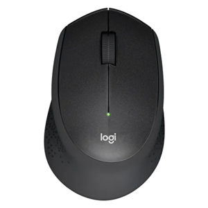 Wireless Black Optical Mouse, Nano Wireless Receiver, Quiet Click Sound, 3 Buttons, 1x AA Battery (Included), Up to 24 month battery life