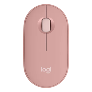 Pebble Wireless Optical Mouse, connect via bluetooth/usb receiver, quiet click sound</br>1x AA battery (up to 24 months battery life) </br>Colour: Rose</br>