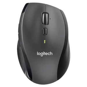 Wireless Black Laser Mouse, Nano Unifying Receiver, 1000dpi, 7 Buttons, 2x AA Battery (Included), Up to 36 month battery life